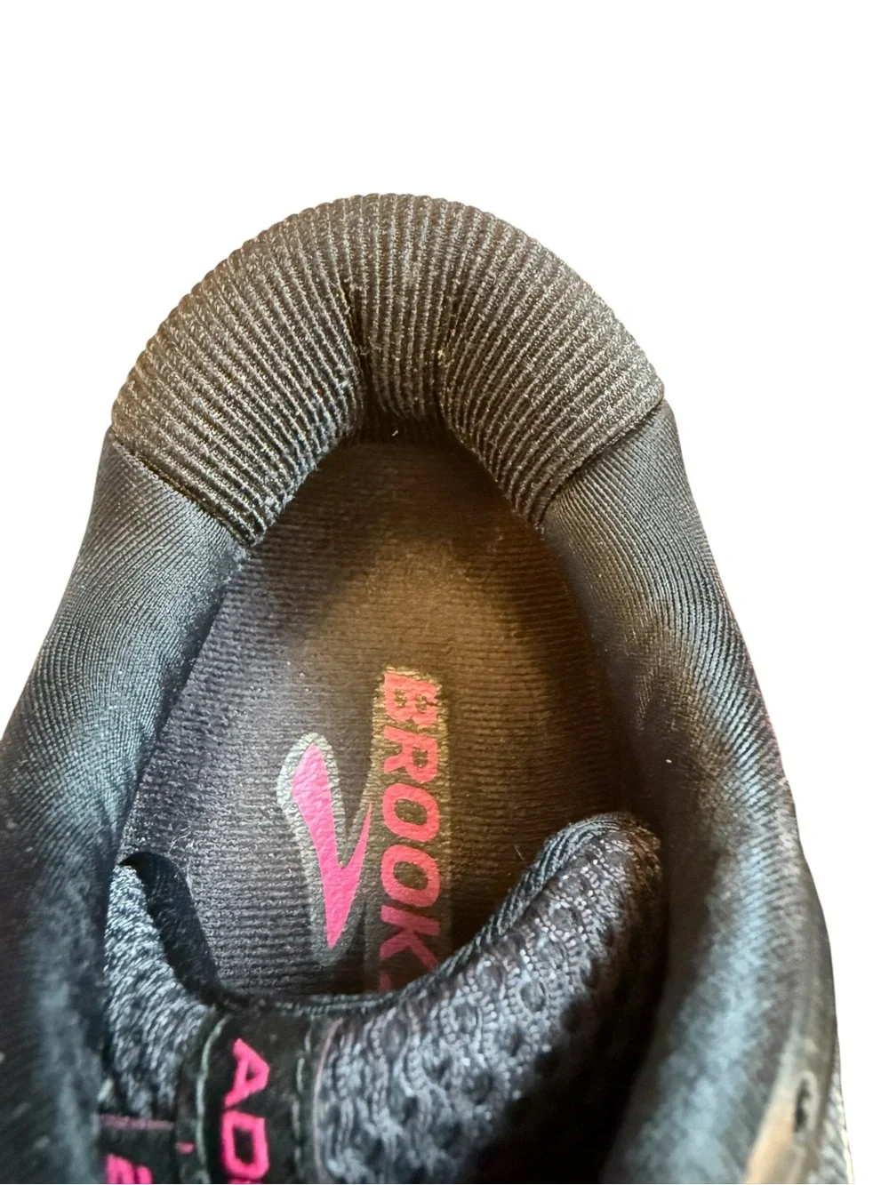 Brooks Adrenaline GTS 20 Running Shoes Women 9 Black Purple Athletic Sneakers